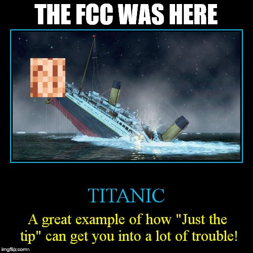 THE FCC WAS HERE | made w/ Imgflip meme maker