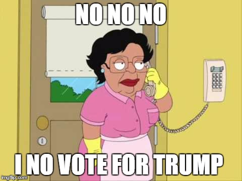 My answer for who i'm voting for the final votes. I care about Mexicans and etc. *puts hands up in defense*   | NO NO NO; I NO VOTE FOR TRUMP | image tagged in no no no mr superman no here,donald trump,vote | made w/ Imgflip meme maker