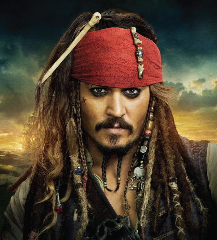 Captain Jack Sparrow hi-res Blank Meme Template