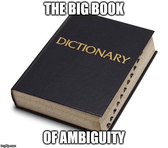 THE BIG BOOK OF AMBIGUITY | made w/ Imgflip meme maker