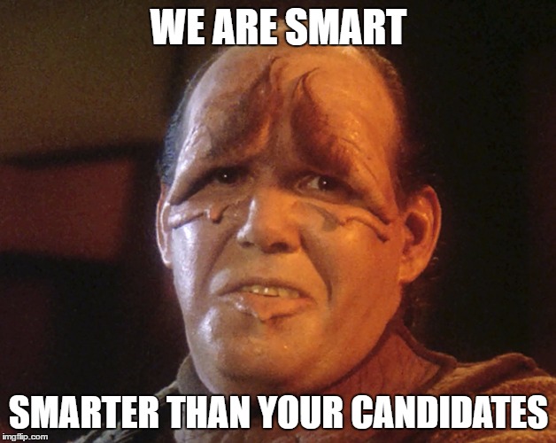 WE ARE SMART SMARTER THAN YOUR CANDIDATES | made w/ Imgflip meme maker