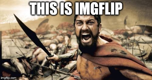 Sparta Leonidas | THIS IS IMGFLIP | image tagged in memes,sparta leonidas | made w/ Imgflip meme maker