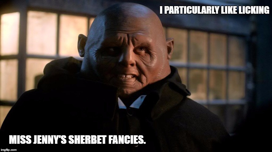 Sherbet Fancy Anyone? | I PARTICULARLY LIKE LICKING; MISS JENNY'S SHERBET FANCIES. | image tagged in sweet jenny | made w/ Imgflip meme maker