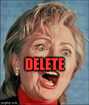 Ugly Hillary Clinton | DELETE | image tagged in ugly hillary clinton | made w/ Imgflip meme maker