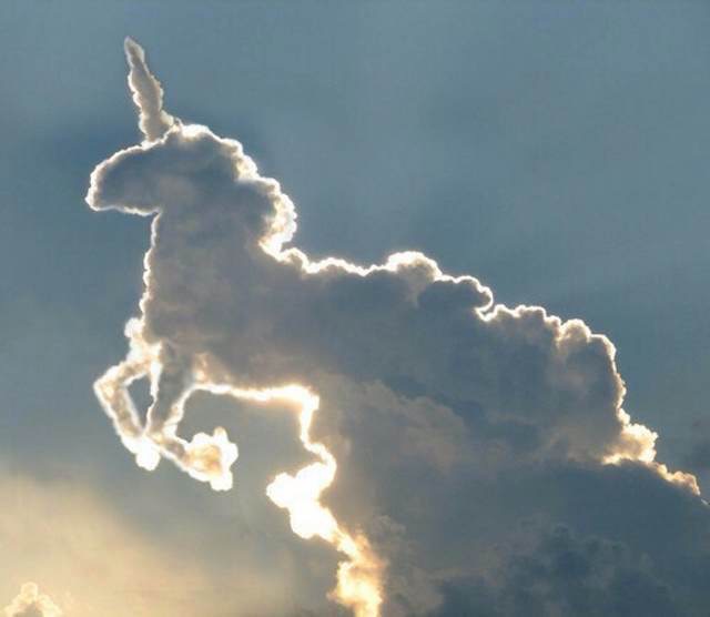 Unicorn cloud Blank Meme Template
