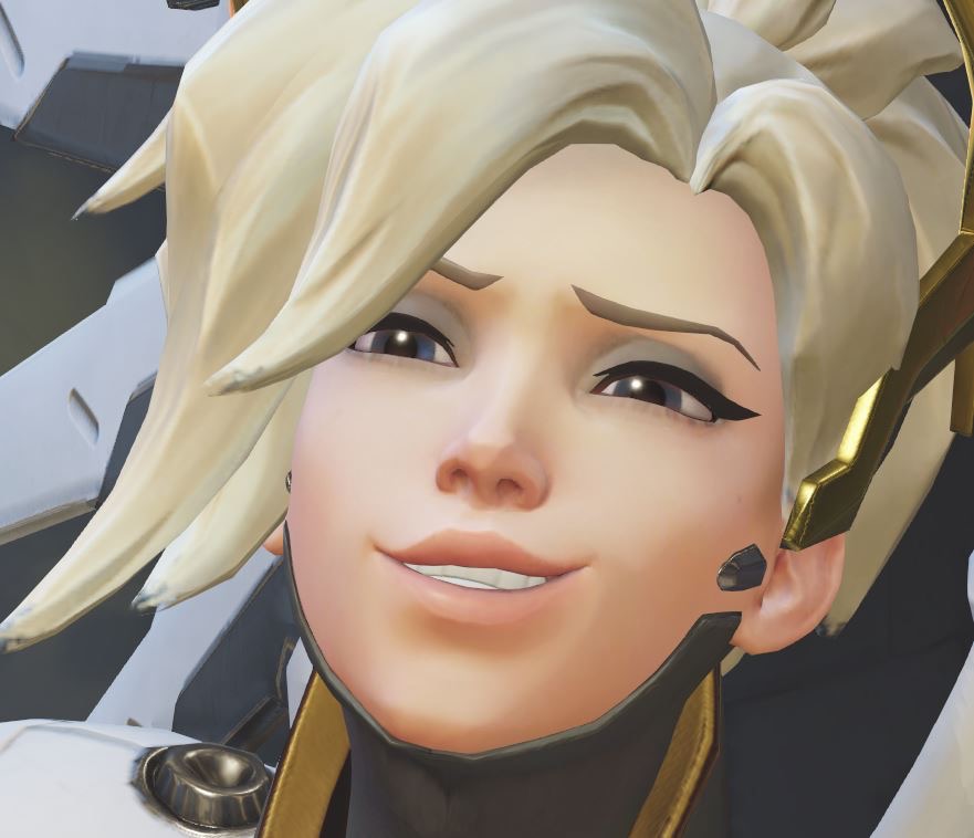 Smug Mercy Blank Meme Template