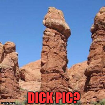 rock hard penis | DICK PIC? | image tagged in rock hard penis | made w/ Imgflip meme maker