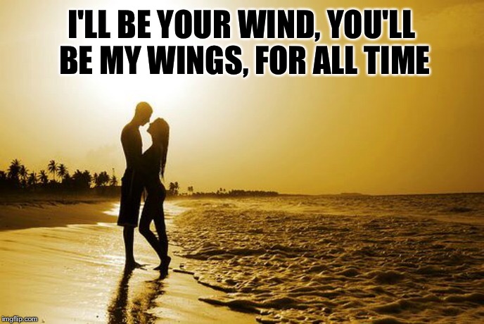 James Bowie ❤️ Aly & Fila for all time | I'LL BE YOUR WIND, YOU'LL BE MY WINGS, FOR ALL TIME | image tagged in for all time,lovers,beach,aly,fila,trance | made w/ Imgflip meme maker
