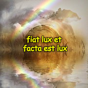 Fiat lux et facta est lux | fiat lux et facta est lux | image tagged in lumiere,ere du verseau | made w/ Imgflip meme maker