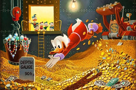 Scrooge McDuck Blank Meme Template