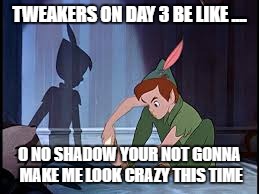 TWEAKERS ON DAY 3 BE LIKE .... O NO SHADOW YOUR NOT GONNA MAKE ME LOOK CRAZY THIS TIME | image tagged in nope | made w/ Imgflip meme maker