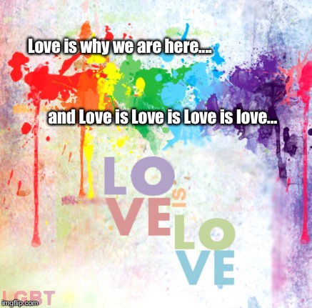 Love is why we are here.... and Love is Love is Love is love... | image tagged in live is love | made w/ Imgflip meme maker