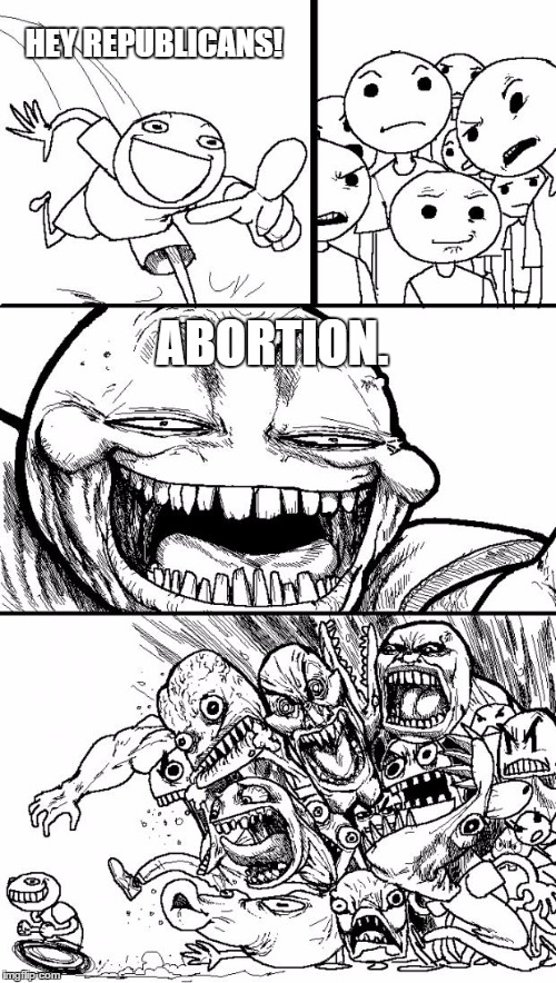 Hey Internet | HEY REPUBLICANS! ABORTION. | image tagged in memes,hey internet | made w/ Imgflip meme maker