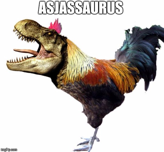 Chickensaurus Rex | ASJASSAURUS | image tagged in chickensaurus rex | made w/ Imgflip meme maker