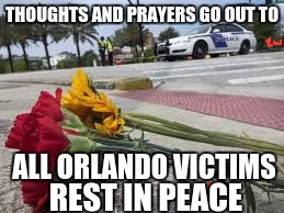 #RememberOrlando, #PrayForOrlando | THOUGHTS AND PRAYERS GO OUT TO; ALL ORLANDO VICTIMS; REST IN PEACE | image tagged in #rememberorlando #prayfororlando | made w/ Imgflip meme maker