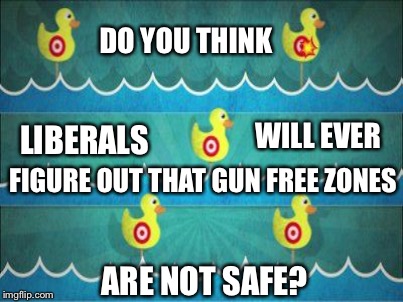 Aaaannnd you're gone |  DO YOU THINK; WILL EVER; LIBERALS; FIGURE OUT THAT GUN FREE ZONES; ARE NOT SAFE? | image tagged in memes | made w/ Imgflip meme maker