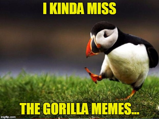 I KINDA MISS THE GORILLA MEMES... | made w/ Imgflip meme maker