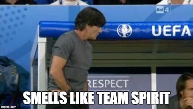 team spirit captions
