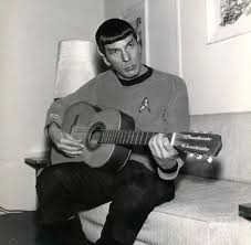 Spock picking guitar Blank Meme Template