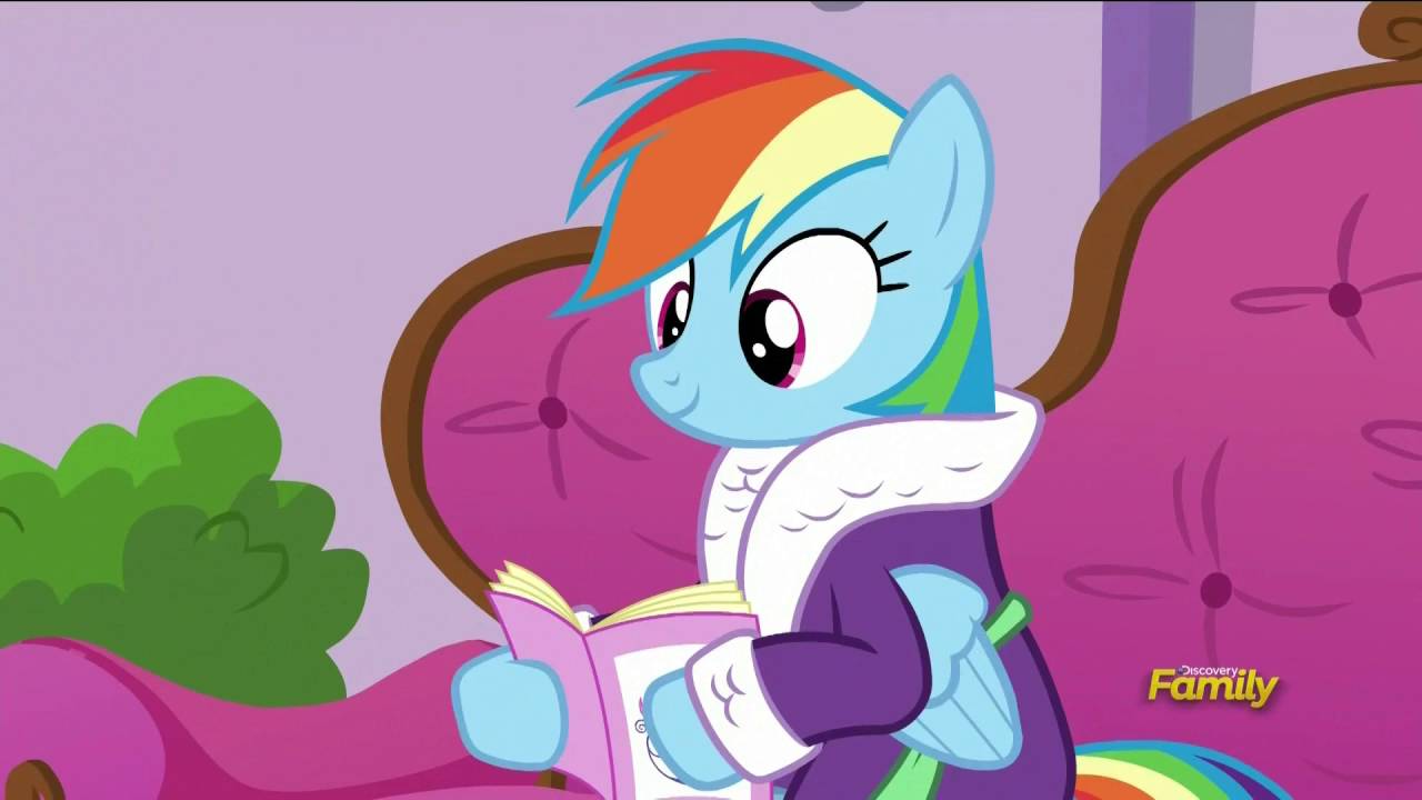 High Quality Rainbow Dash caught at the spa Blank Meme Template