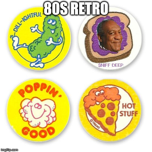 80s retro... | 80S RETRO | image tagged in bill cosby,cosby,80's,stickers | made w/ Imgflip meme maker