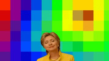 High Quality hillary clinton rainbow lgbt gay Orlando election neoliberalism  Blank Meme Template