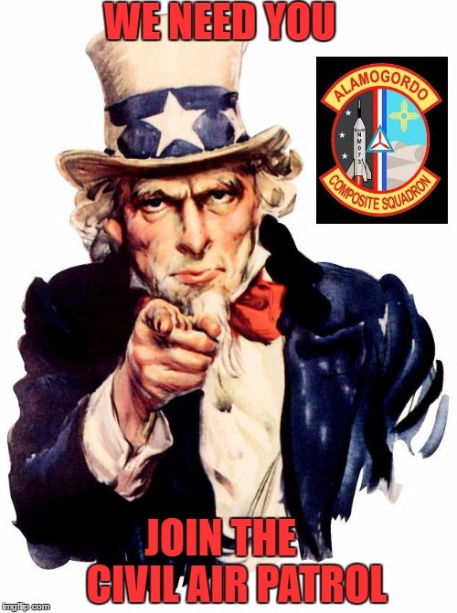 Uncle Sam Meme | WE NEED YOU; JOIN THE     CIVIL AIR PATROL | image tagged in memes,uncle sam | made w/ Imgflip meme maker