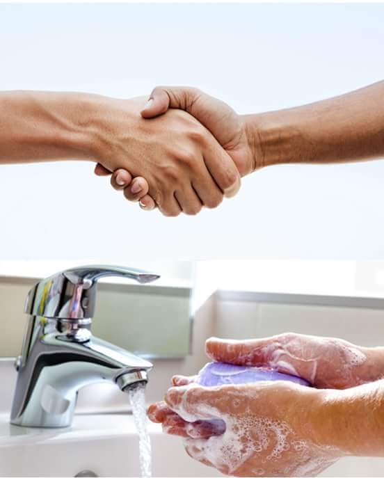 Shake and wash hands Blank Meme Template