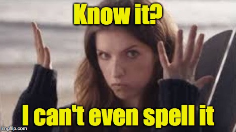 WTF Anna | Know it? I can't even spell it | image tagged in wtf anna | made w/ Imgflip meme maker