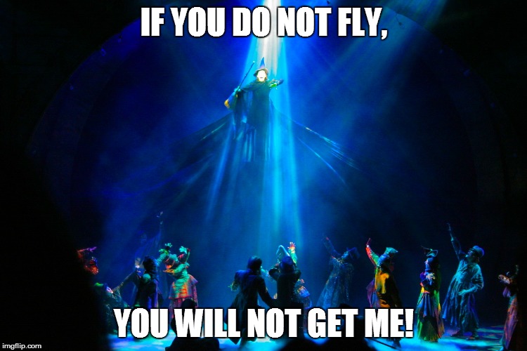 Google Translate Sings Meme #1 | IF YOU DO NOT FLY, YOU WILL NOT GET ME! | image tagged in wicked,the lion king,malinda kathleen reese,jonathan young,google translate sings,memes | made w/ Imgflip meme maker