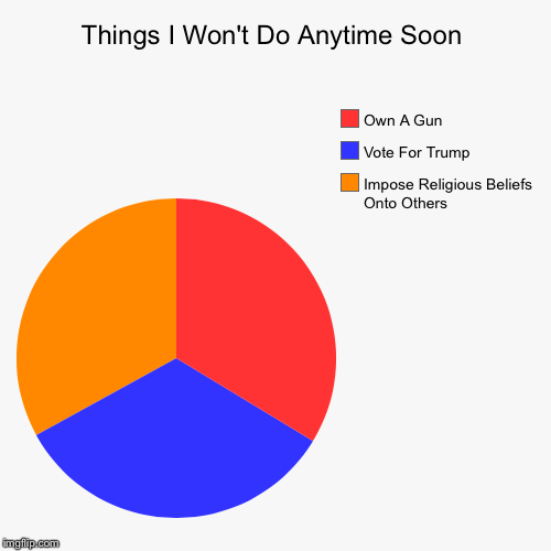 = Peace | image tagged in funny,pie charts,trump,gun,orlando | made w/ Imgflip chart maker