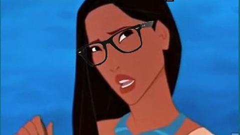 Hipster Pocahontas Blank Meme Template