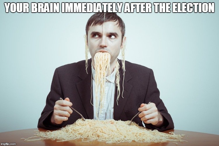 YOUR BRAIN IMMEDIATELY AFTER THE ELECTION | made w/ Imgflip meme maker