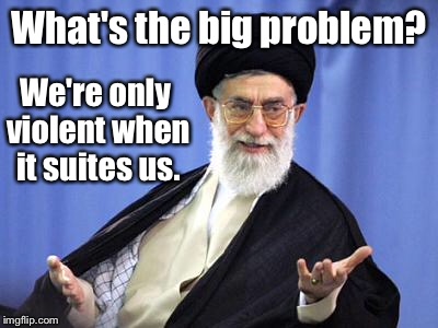 What's the big problem? We're only violent when it suites us. | made w/ Imgflip meme maker