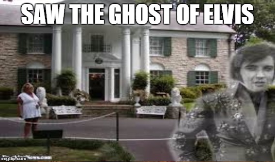 SAW THE GHOST OF ELVIS | made w/ Imgflip meme maker