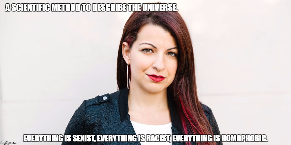 The Sarkeesian Scale. | A SCIENTIFIC METHOD TO DESCRIBE THE UNIVERSE. EVERYTHING IS SEXIST, EVERYTHING IS RACIST, EVERYTHING IS HOMOPHOBIC. | image tagged in comments disabled | made w/ Imgflip meme maker