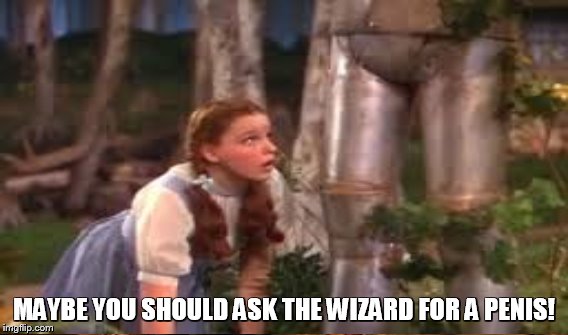 MAYBE YOU SHOULD ASK THE WIZARD FOR A P**IS! | made w/ Imgflip meme maker