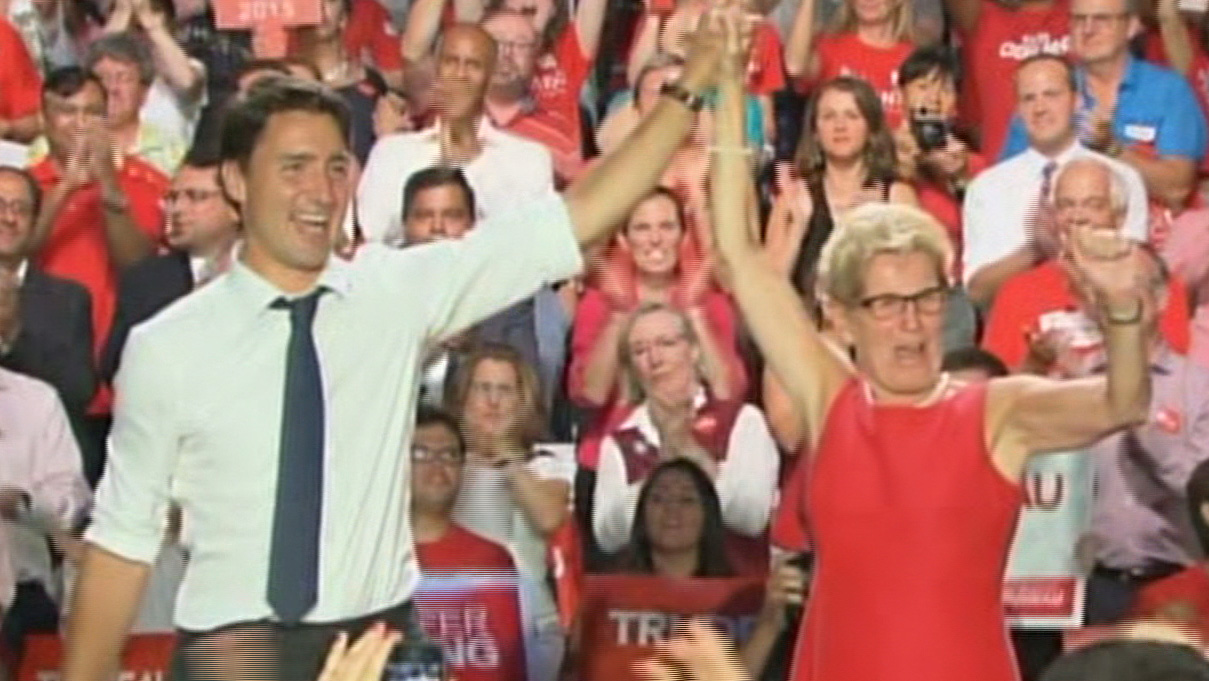 wynne and trudeau Blank Meme Template