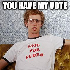 YOU HAVE MY VOTE | made w/ Imgflip meme maker