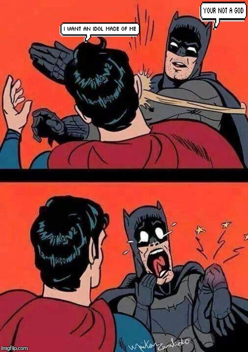 Batman slapping Robin  | image tagged in batman slapping robin,batman and superman,memes | made w/ Imgflip meme maker