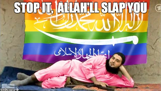I'll Slap you | STOP IT,  ALLAH'LL SLAP YOU | image tagged in isis,lol | made w/ Imgflip meme maker