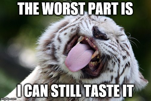THE WORST PART IS I CAN STILL TASTE IT | made w/ Imgflip meme maker