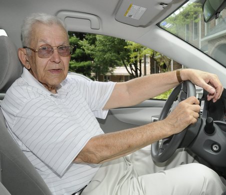 old guy driver Blank Meme Template