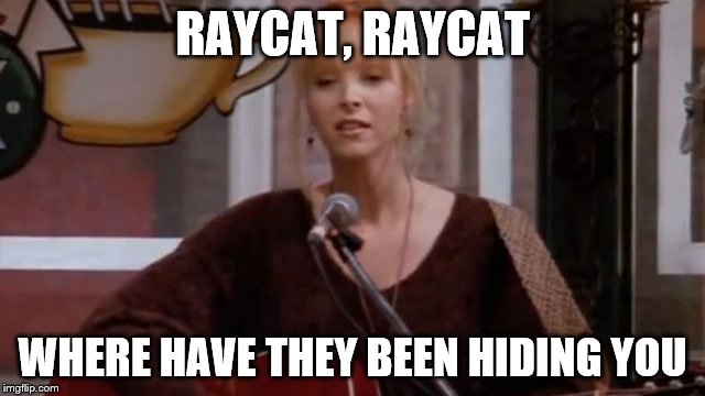 RAYCAT, RAYCAT WHERE HAVE THEY BEEN HIDING YOU | made w/ Imgflip meme maker