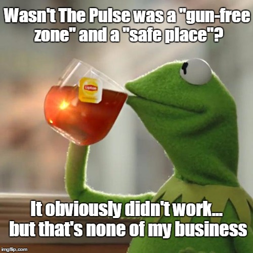 What's so hard to understand? Criminals don't care! |  Wasn't The Pulse was a "gun-free zone" and a "safe place"? It obviously didn't work... but that's none of my business | image tagged in but thats none of my business,politics,memes,orlando shooting | made w/ Imgflip meme maker