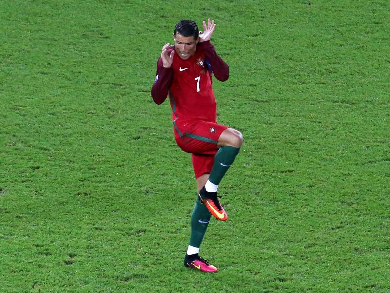 High Quality Scared Christiano Ronaldo  Blank Meme Template