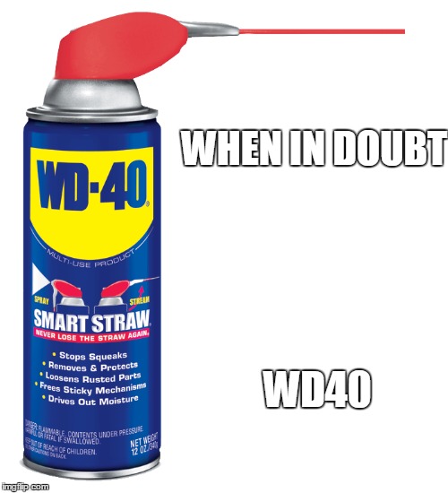 Please use this template I made :D | WHEN IN DOUBT; WD40 | image tagged in memes,wd40 | made w/ Imgflip meme maker