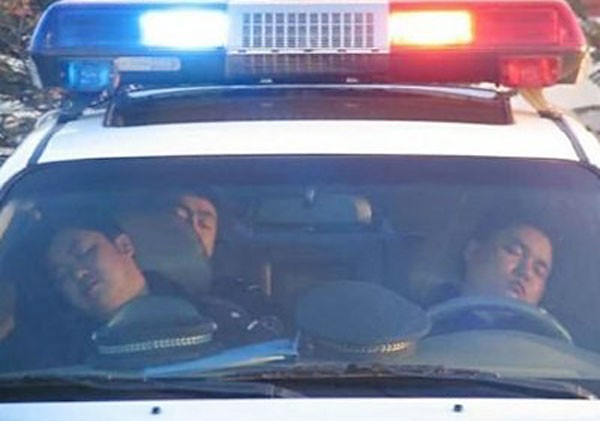 Cops Sleeping Blank Meme Template
