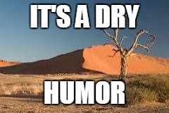 IT'S A DRY HUMOR | made w/ Imgflip meme maker
