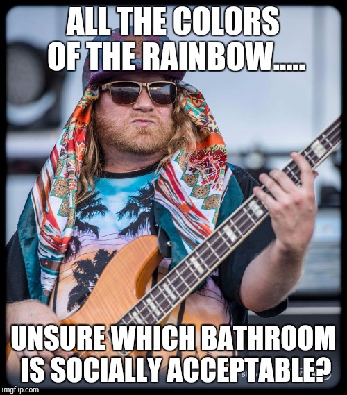 Lettuce | ALL THE COLORS OF THE RAINBOW..... UNSURE WHICH BATHROOM IS SOCIALLY ACCEPTABLE? | image tagged in lettuce | made w/ Imgflip meme maker